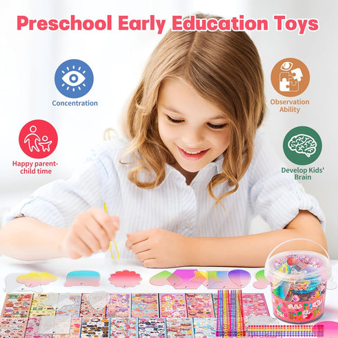 DIY Guka Art Supplies Arts and Crafts for Kids, Creative Crafts Activities Guka Sticker Making Kits, School Classroom Art Toys Bulk Birthday Gifts...