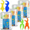 Kids Flossers, Kids Dental Floss Picks without Fluoride, Unflavored, 4 Colors Ocean Animals Shaped Makes Flossing Fun, 50 Count (Pack of 4)...