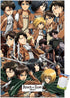 Trends International Attack on Titan - Collage Wall Poster, 22.375" x 34", Poster & Mount Bundle...