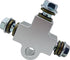 Motorcycle Hydraulic Brake Line Tee Hose Connector 3 Way Adapter with M10 Banjo Bolt(Square Shape)...