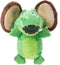 goDog Flips Gator-Monkey Silent Squeak Plush Dog Toy, Chew Guard Technology - Green, Large...