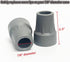 Crutch Tips, Replacement Medical Drive Cane Tips, 7/8 Inch, Gray, 2 Pcs...
