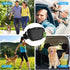 2 in 1 Dog Treat Pouch with Training Clicker, Silicone Treat Bag with Dog Waste Bag Dispenser, Waist Belt for Pet Training, Stronger Magnetic Clos...
