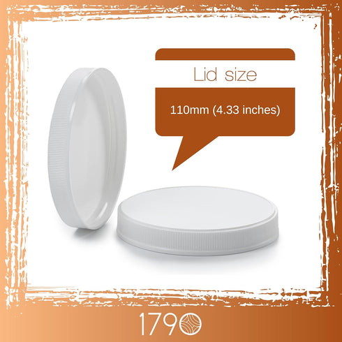 1790 Large Glass Jars with Lid - Wide Mouth 1 Gallon Glass Jar with Lid - Glass Gallon Jar for Kombucha & Sun Tea - Gallon Mason Jars are Large Gl...