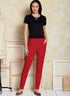 Vogue V9374ZZ Women's Loose Fitting Pants Sewing Patterns by Marcy Tilton, Sizes 16-26, White...