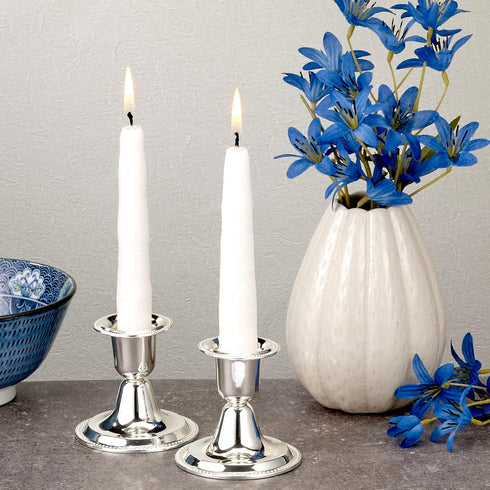 Rite Lite Shabbat Candles - 12 Pieces - Packaged in a Beautiful Box with an Artistic card (White)...