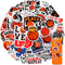 50 Pcs Basketball Stickers, Sports Stickers Basketball Party Favors Decorations Basketball Goodie Bags Basketball Gifts for Teams, Waterproof Stic...