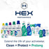 HEX Performance Deodorizing Spray, Fresh & Clean, 12oz (Pack of 2) - Awesome for Shoes, Gear, Activewear & Fabrics, Yoga Mats & Gym Equipment, Car...