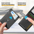 GSOIAX Slim Leather RFID Bifold Wallet for Men with Money Clip and 12 Credit Card Holders - Minimalist Front Pocket Wallet with ID Window, Cool Gr...