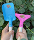 MTB SUPPLY Kids Gardening Tool Sets Plate Print Decoration, 6 Piece (Pink+Blue), Kids Garden Tool Set Kids Shovel Set, Beach Shovel Sandbox Play T...