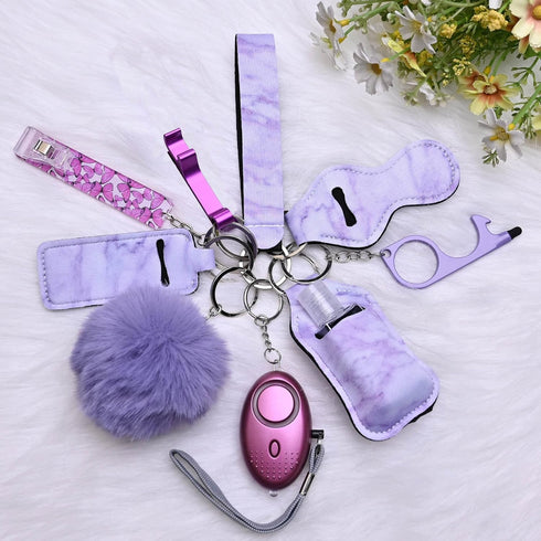 Keychain Set for Women and Girls 11 Pcs Cute Keychains For Women Including Pom Pom, Credit Card Puller...