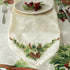 Benson Mills Christmas Ribbons Engineered Printed Fabric Cloth Napkins for Christmas, Winter, and Holiday Tablecloths (19" X 19" Napkins Set of 4,...