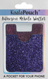 Glitter Koala Pouch - Phone Card Holder, Stick On Wallet (Purple)...