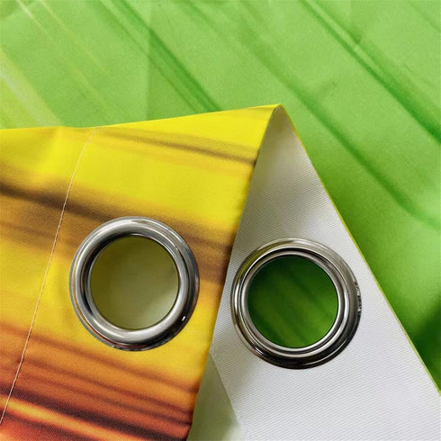 ANHOPE Rainbow Striped Curtains - Girls Colorful Vibrant Vertical Stripes Print Pattern Waterproof Grommet Window Drapes for Bedroom Kitchen Bathr...