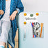 Magnetic Marker Holder for Whiteboard, Fridge, Locker, Adhesive Dry Erase Marker Organizer, Acrylic Pen Holder with 3M Transparent Tapes and Magne...