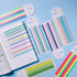 HAUTOCO 960PCS Highlighter Tape for Books, 6 Sheets Long Sticky Notes Tabs for Annotating Books, Transparent Highlighter Strips Index Flags Page M...