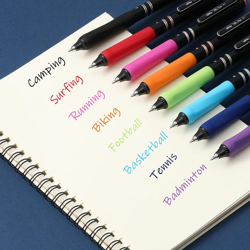 Mr. Pen- Retractable Gel Pens, 8 Pack, Vibrant Barrels, Fast Dry, Colorful Ink Gel Pens Fine Point 0.7mm, Retractable Pens, Cute Pens, Gel Ink Pen...