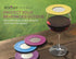 Drink Tops Ventilated Silicone Wine Glass Covers - Weighted Cover Allows air to circulate - Outdoor Glass Protectors prevent particles - BPA Free ...