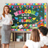 Welcome Back to School Bulletin Board Decorations First Day of School Theme Classroom Bulletin Board Border Set Pencil Notebook Schoolbag Paper Cu...