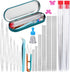 51PCS Beading Needles,12 Pcs Big Eye Beading Needles,30Pcs Long Straight Beading Thread Needles, Embroidery Needles with Needle Bottle, Scissors, ...