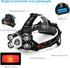 LED Bright Headlight Rechargeable Lamparas (Up to 13 Hours of use) | Head Lights for Forehead - Waterproof Headlamp Battery Powered, 10000 LM (Inc...