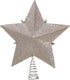 Kurt Adler 13.5-inch Star Treetop with Ivory Pearls and Platinum Glass Glitter...