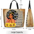 Women Tote Bags African American Woman Shoulder Bag Afro Black Girl Magic Satchel Handbags For Shopping,Work,Grocery,Gym...