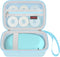 Label Maker Case for SUPVAN E10 Mini Bluetooth Label Printer, Extra Interior Mesh Pocket Fits Label Paper Cable, Blue. (CASE ONLY! Label Maker not...