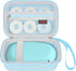 Label Maker Case for SUPVAN E10 Mini Bluetooth Label Printer, Extra Interior Mesh Pocket Fits Label Paper Cable, Blue. (CASE ONLY! Label Maker not...
