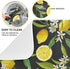 ALAZA Yellow Lemon on Black Dish Drying Mat for Kitchen Counter Absorbent Microfiber Large Drying Pad Dish mats for Kitchen Countertops 18 x 24 In...