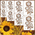 Large Sunflower Stencils for Painting on Wood, 15 inch Sunflower Floral Stencils for Crafts Reusable Wood Burning Drawing Art Flower Paint Stencil...