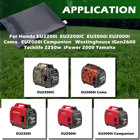 Waterproof Generator Storage Cover Fit For Honda Generator EU2200i EU2200IC EU2000i EU2000i EU2000i, Companion for Honda Power Equipment Polyester...