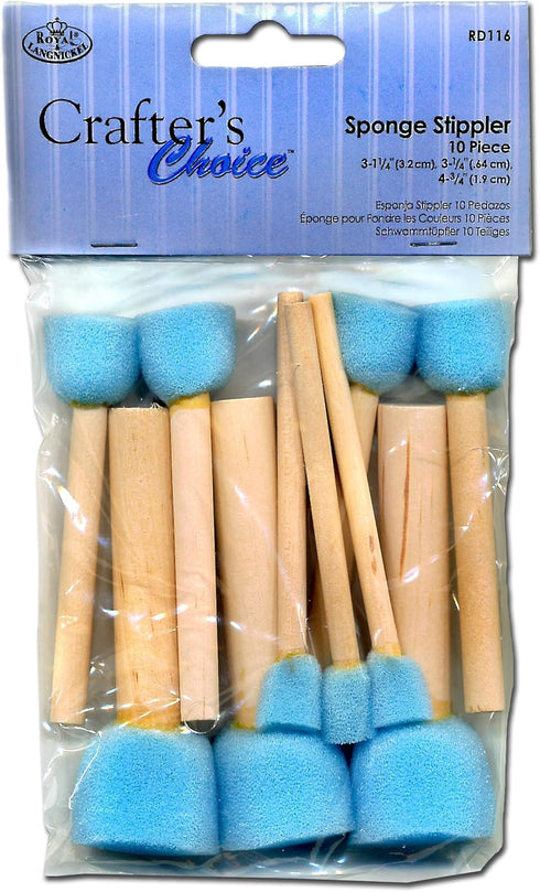 G.T. Luscombe Company, Inc. Sponge Stippler Set, (3) 1/4", (4) 3/4", (3) 1, 1/4", 10/pkg...