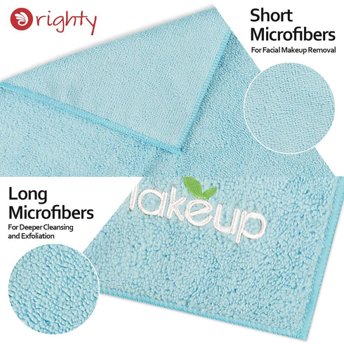 Orighty Makeup Remover Wash Cloths - Super Soft Microfiber Face Towel, Absorbent Washcloths for Cleansing, Fingertip Face Towels for Makeup Remova...