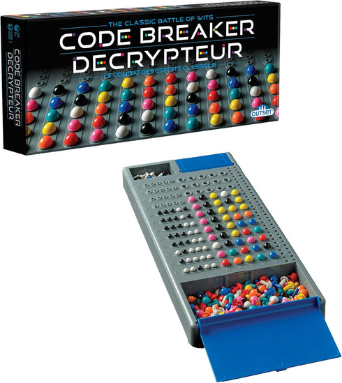 Outset Media Code Breaker - The Classic Battle of Wits, Logic & Deduction Head-to-Head, Strategy Code Creating & Cracking Peg Game, Outset Media, ...