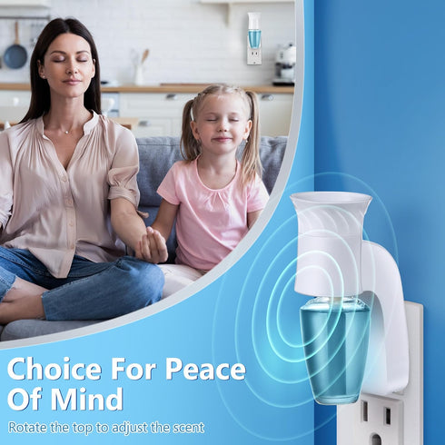 2 Pack Wall Fragrance Plug in Compatible with Bath and Body Works WallFlower Fragrance, ETL Certified, Rotatable, Precise Scent Control Fragrance ...