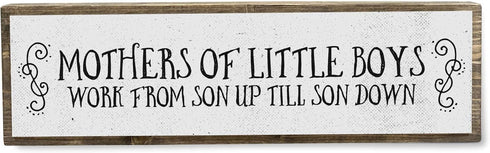 Mom Wood Signs (Medium - Wood And Metal, Mothers Of Little Boys)...