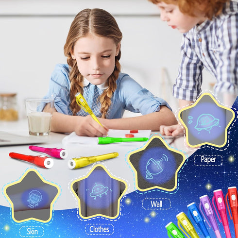 Invisible Ink Pen Spy Game for Kids, Party Favors Toys for Girls Boys, Magic Markers for Boys Girls Fun Outdoor Toys, Birthday Christmas Gift for ...
