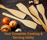 6 Wooden Spoons for Cooking – Made in Ukraine 100% Natural Healthy Nonstick Wooden Spatula Spoons - Premium Solid Wood Cooking Utensils Set - Stro...