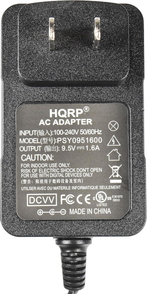 HQRP AC Adapter/Power Supply Compatible with Brother P-Touch AD-60 AD60 PT-1600 PT-1650 PT-1800 PT-1810 PT-1900 PT-1910 PT-2700 PT-2710 Labeling S...