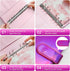Toplive A6 Refillable Notebook Binder PU Leather 6 Ring Budget Binder Organizer for A6 Filler Paper, Loose Leaf Personal Planner Binder Cover, Las...