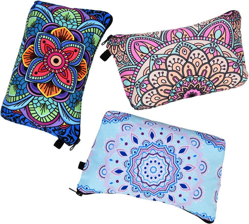 6 Pieces Makeup Bag Toiletry Pouch Waterproof Cosmetic Bag with Zipper Travel Packing Bag 8.7 x 5.3 Inch Small Cosmetic Bag Accessory Organizer fo...