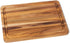 Lipper International 7215 Teak Wood Edge Grain Kitchen Cutting and Serving Board, Small, 12" x 9" x 5/8"...