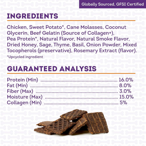 Soft Baked Goodies Chicken & Sweet Potato w/Collage Dog Treats - 5oz/1 Pack...