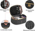 KTMOUW Makeup Bag 3 Pcs Waterproof Cosmetic Bag Set with 10 Makeup Brushes Portable Travel Cosmetic Bag Multifunction Organizer Storage Bag Weave ...