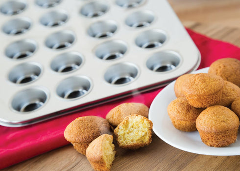 Fox Run Mini Muffin and Cupcake Pan, 10.5 x 13.75 x 1.5 inches, 24 Cup, Stainless Steel...