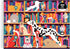 Galison Best in Show – Michael Driver 1000 Piece Puzzle Featuring A Witty Shelfie of Felines and Canines Sharing Trophies and Books...