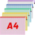Koogel 5PCS Mesh Zipper Pouches, Zipper File Bags Poly Zip Envelopes Waterproof Puzzle Bags for A4 Paper Travel Office School Cosmetics...