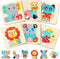 6 Pack Wooden Puzzles for Toddler 1-3 Years Old Wood Jigsaw Puzzles for Boys Montessori Games and Educational Toys for Kids Wooden Toddler Puzzles...
