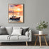 Posterizer 1 pcs- sea and beach themed oil painting style print 11-Landscape & Nature Art-Floral Botanical Art- Decor for Home & Office- unframed ...